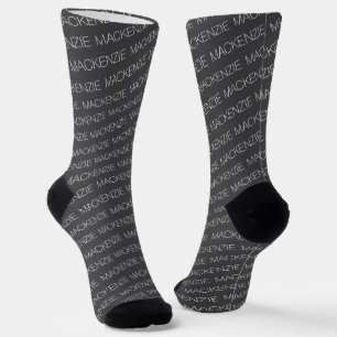 Text Template Make Your Own Personalized Name Socks