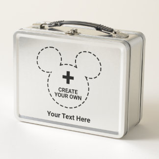 Text Template Metal Lunch Box