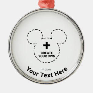 Text Template Metal Ornament