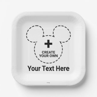 Text Template Paper Plates
