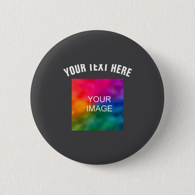Text Upload Photo Template Boys Kids Modern _1  Button (Front)