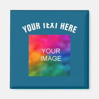 Text Upload Photo Template Boys Kids Modern _1 Magnet