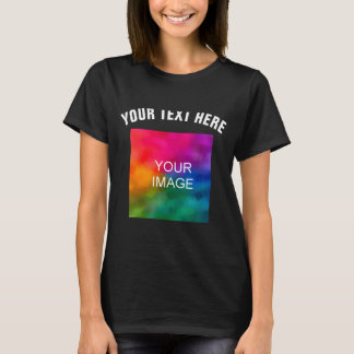 Text Upload Photo Template Boys Kids Modern _1 T-Shirt