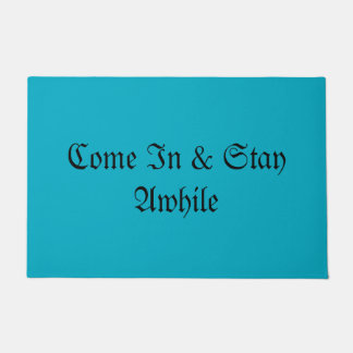 Text Welcome Doormat - Stylish Entryway Rug