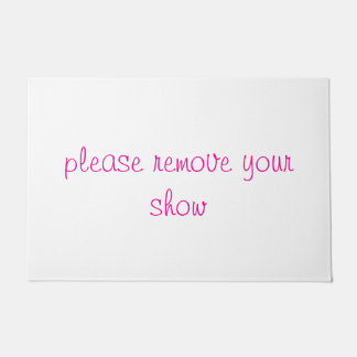Text Welcome Doormat - Stylish Entryway Rug