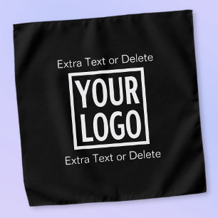 Text & Your Logo/Image Template Bandana