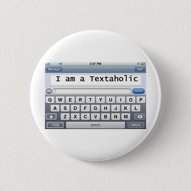 Textaholic Button (Front)