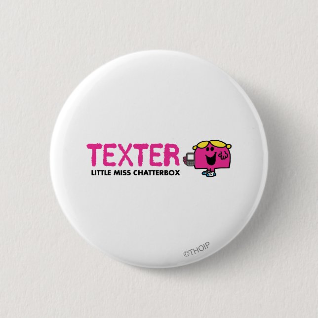 Texter Pinback Button (Front)