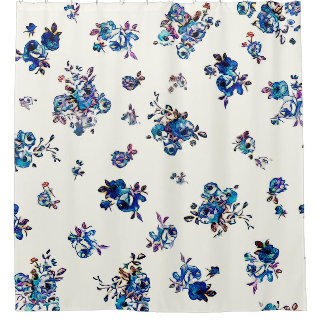 Textile and wallpaper seamless patterns. Digital i Shower Curtain (Front)