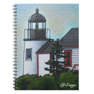Textile Art Lighthouse Notebook