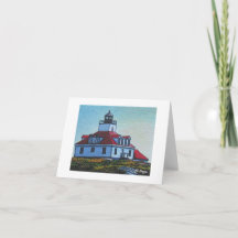 Textile Art Lighthouse Notecard
