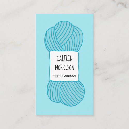 Textile Artisan Knitter Yarn Business Card