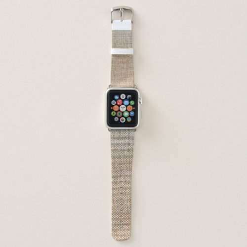 Textile brown background fabric apple watch band