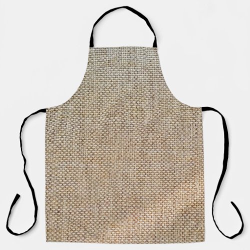 Textile brown background fabric apron