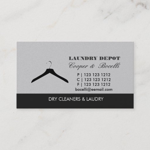 Customizable Textile Dirty Laundry Business Cards