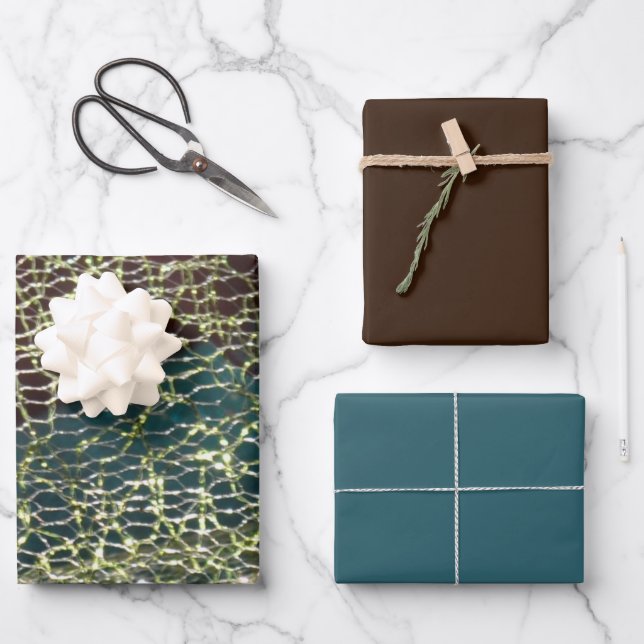Textile Fibers 2 Wrapping Paper Sheets (Front)
