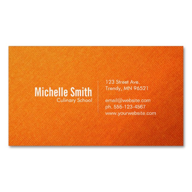 Textile Gradient Business Card Magnet (Front)