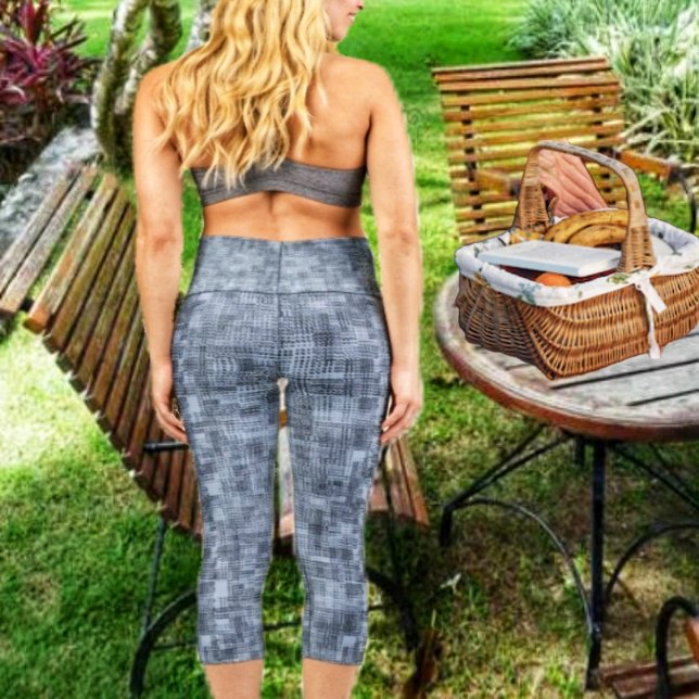 Textile Grays  Capri Leggings (For denim lovers, these Textile Grays Capri Leggings, fit the bill!)