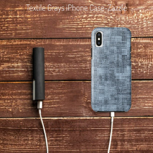 Textile Grays iPhone X Case