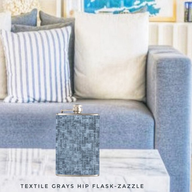 Textile Grays Hip Flask (Creator Uploaded)