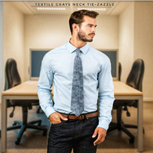 Textile Grays Neck Tie