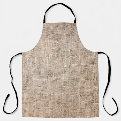 Textile jute brown fabric texture apron