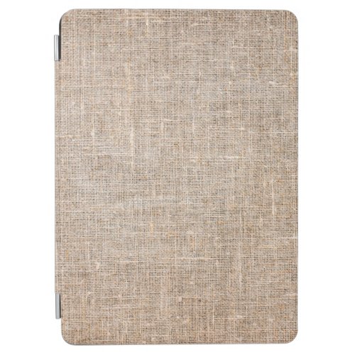 Textile jute brown fabric texture iPad air cover