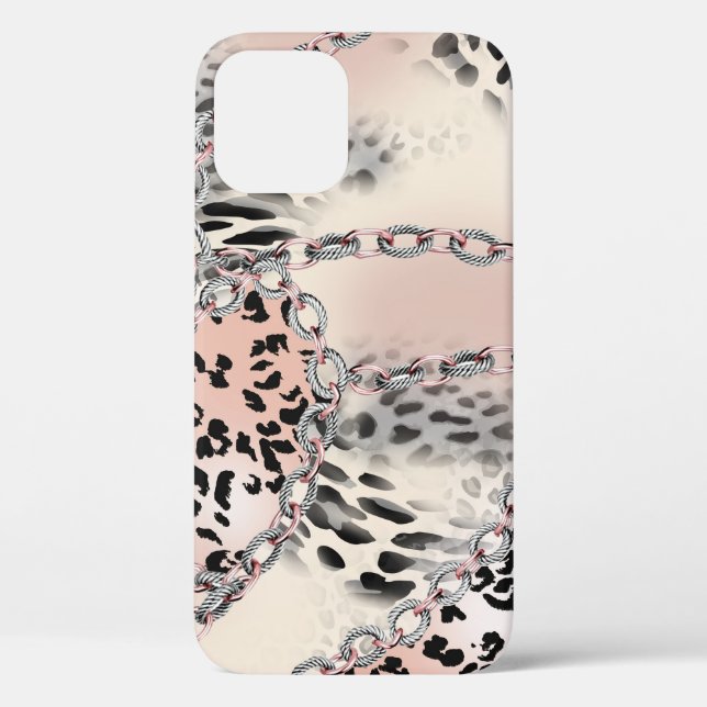 Textile Leopard: Floral Chain Pattern. Case-Mate iPhone Case (Back)