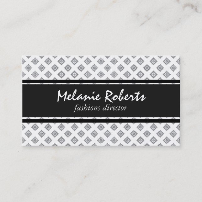 Textile Pattern Business Card (Front)