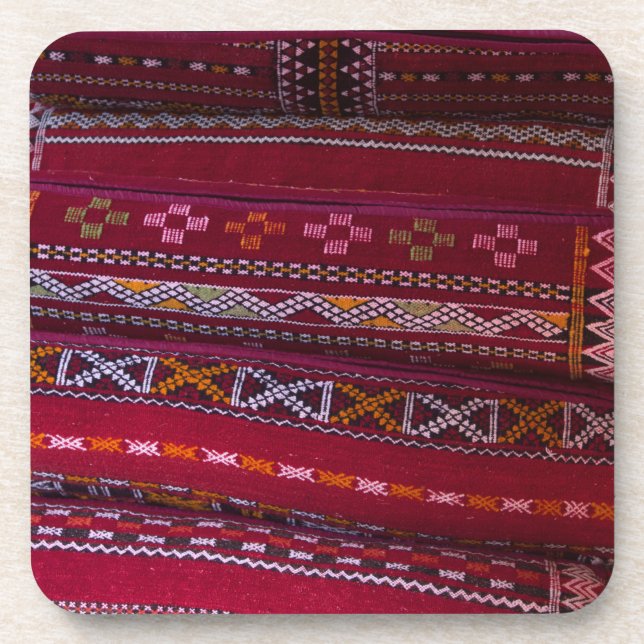 Textile Pillow Patterns Drink Coaster (Front)