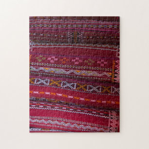 Textile Pillow Patterns Jigsaw Puzzle