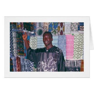 Textile Seller at Banjul Market. Cards
