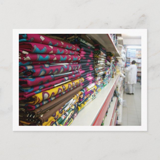 Textile Shop, Abuja Postcard (Front)