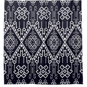 Textile Squares: Fashion Grunge Matrix Shower Curtain
