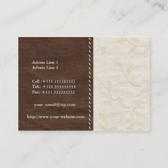 Textile Texture Business Card | Zazzle