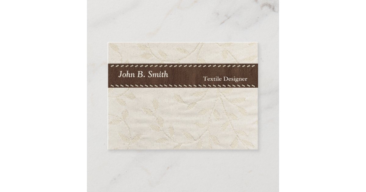 Textile Texture Business Card | Zazzle