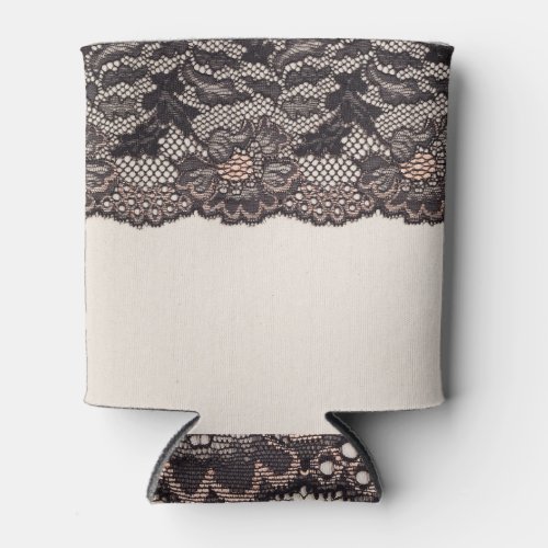 Textile texture with lace background can cooler