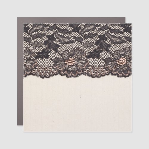 Textile texture with lace background car magnet