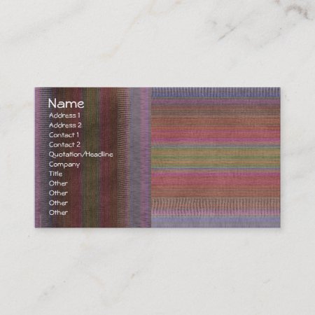 Textile Weaving Fabric Business Card