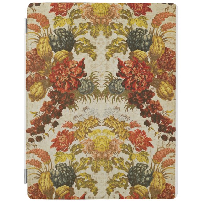 Textile with a repeating floral pattern iPad air cover (Front)