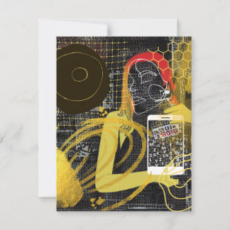 Texting Friends Note Card