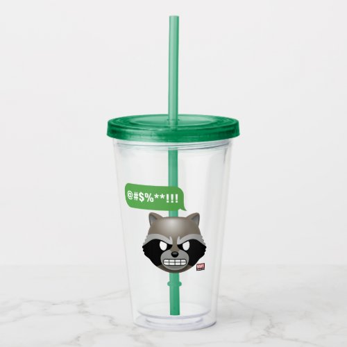 Texting Rocket Emoji Acrylic Tumbler