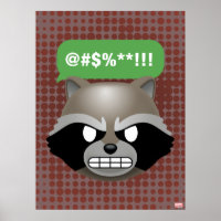 Texting Rocket Emoji Poster