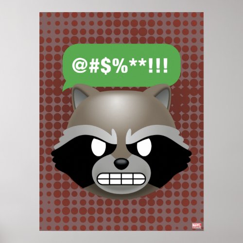 Texting Rocket Emoji Poster