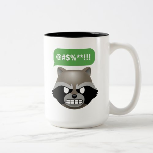 Texting Rocket Emoji Two_Tone Coffee Mug