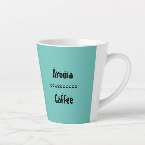texto aroma caf Taza de caf latte Latte Mug