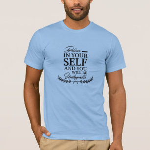 Textography calligraphy motivational quotes 11. T-Shirt