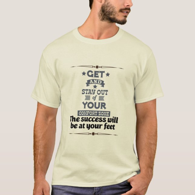 Textography calligraphy motivational quotes 34. T-Shirt (Front)