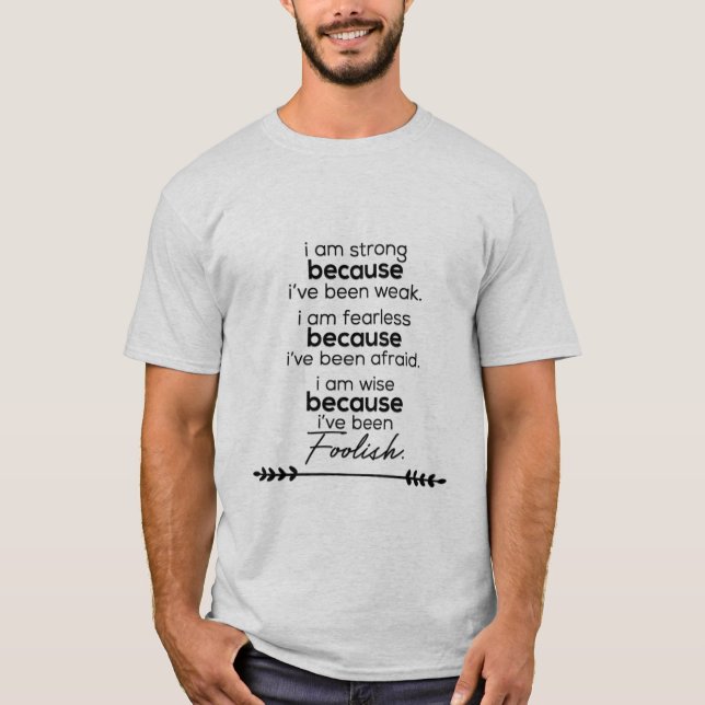 Textography calligraphy motivational quotes 9. T-Shirt (Front)