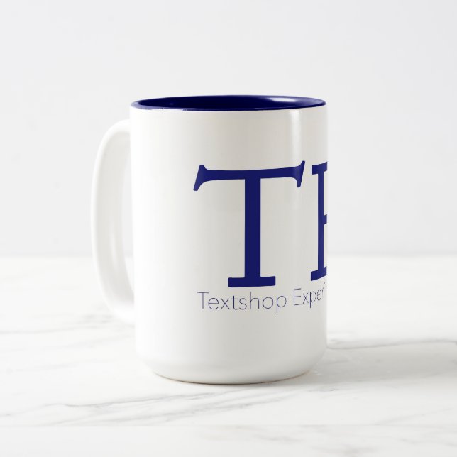 Textshop Experiments Coffee Mug (Front Left)